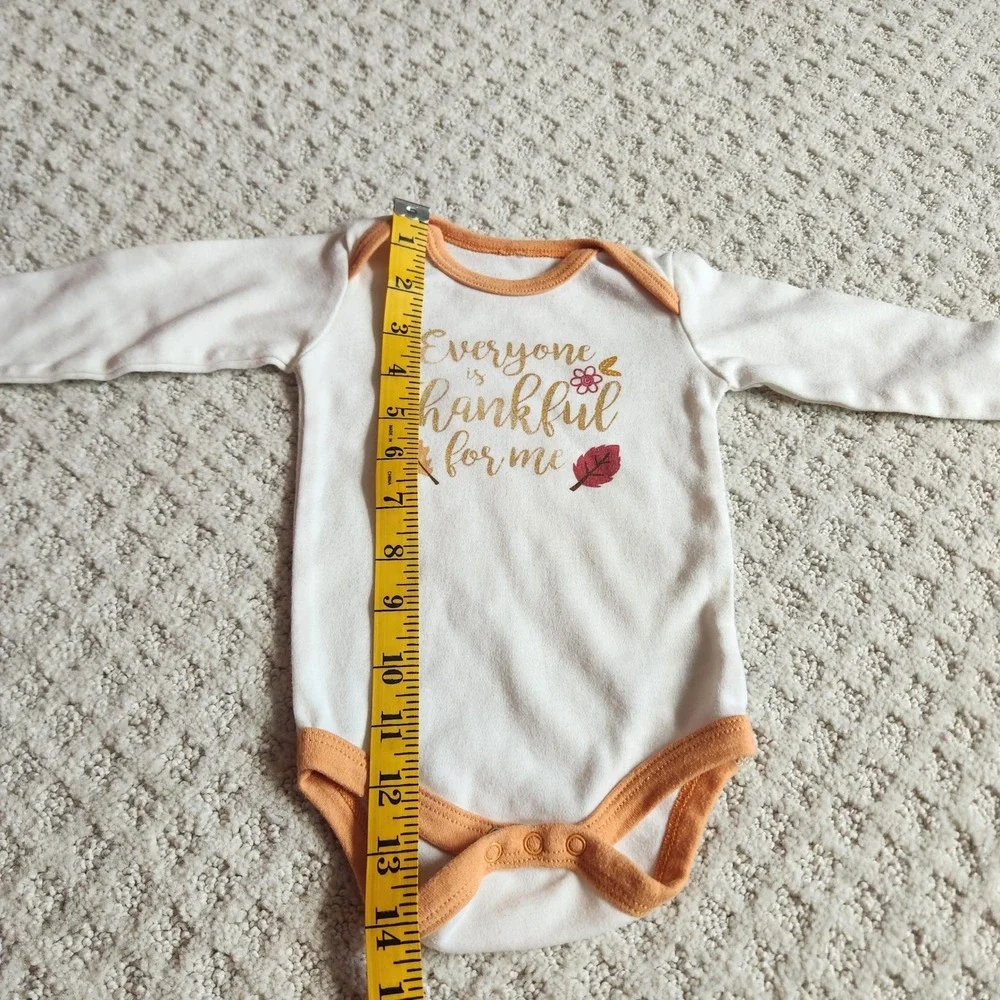 Chickpea 6-9M Thanksgiving Bodysuit Footed Pants Set Everyone is Thankful for Me